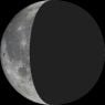 Moon phase on Mon 9th Oct