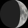 Moon phase on Mon 13th May