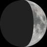 Moon phase on Sat 25th Feb