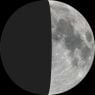 Moon phase on Wed 15th May