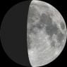 Moon phase on Mon 23rd Oct
