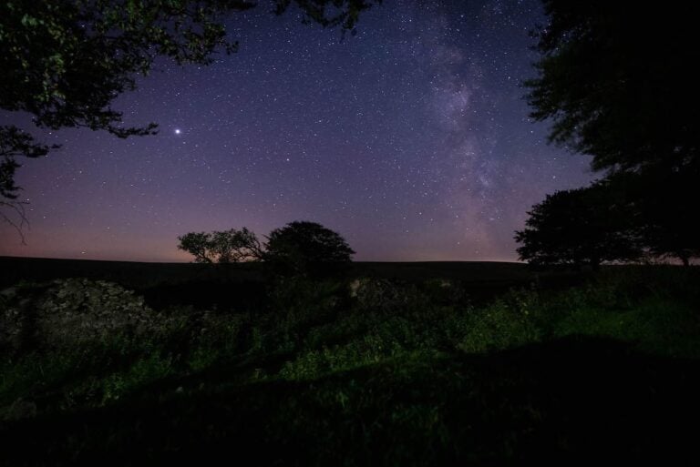 View from Exmoor Dark Sky Discovery Trail