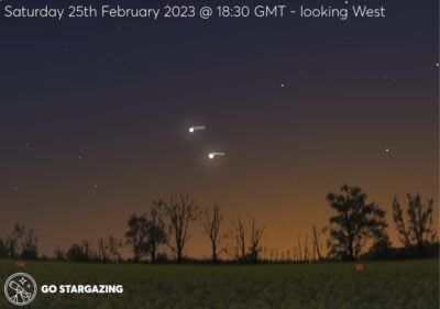 Jupiter and Venus conjunction - 25th February 2023