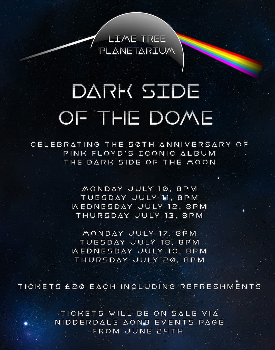 Lime Tree Planetarium Pink Floyd Dark Side of the Dome