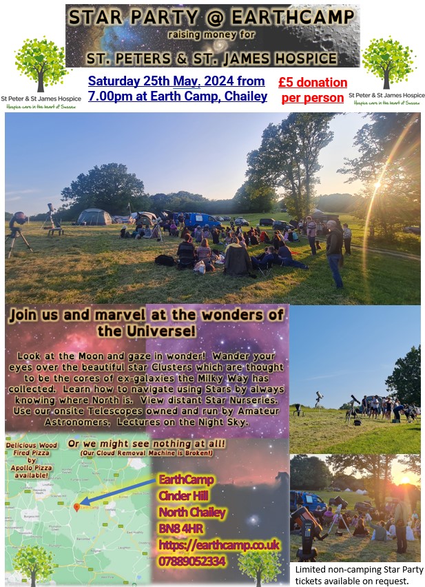 Star Party at Earth Camp flyer