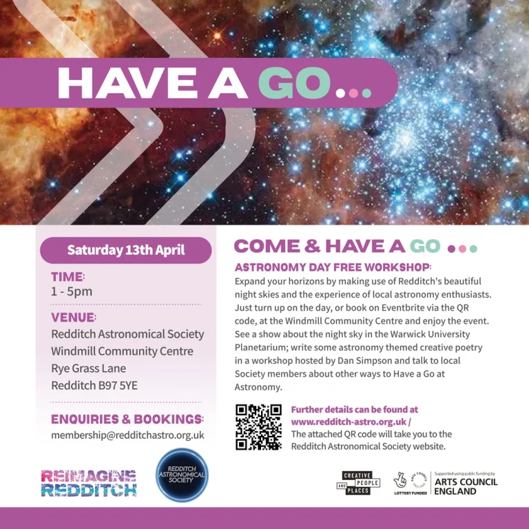 Astronomy Day Free Workshop flyer