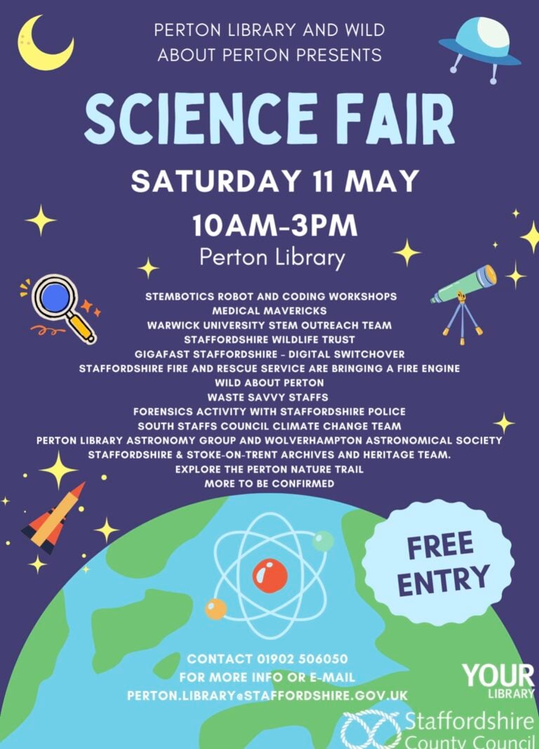 Perton Library Science Fair 2024 poster