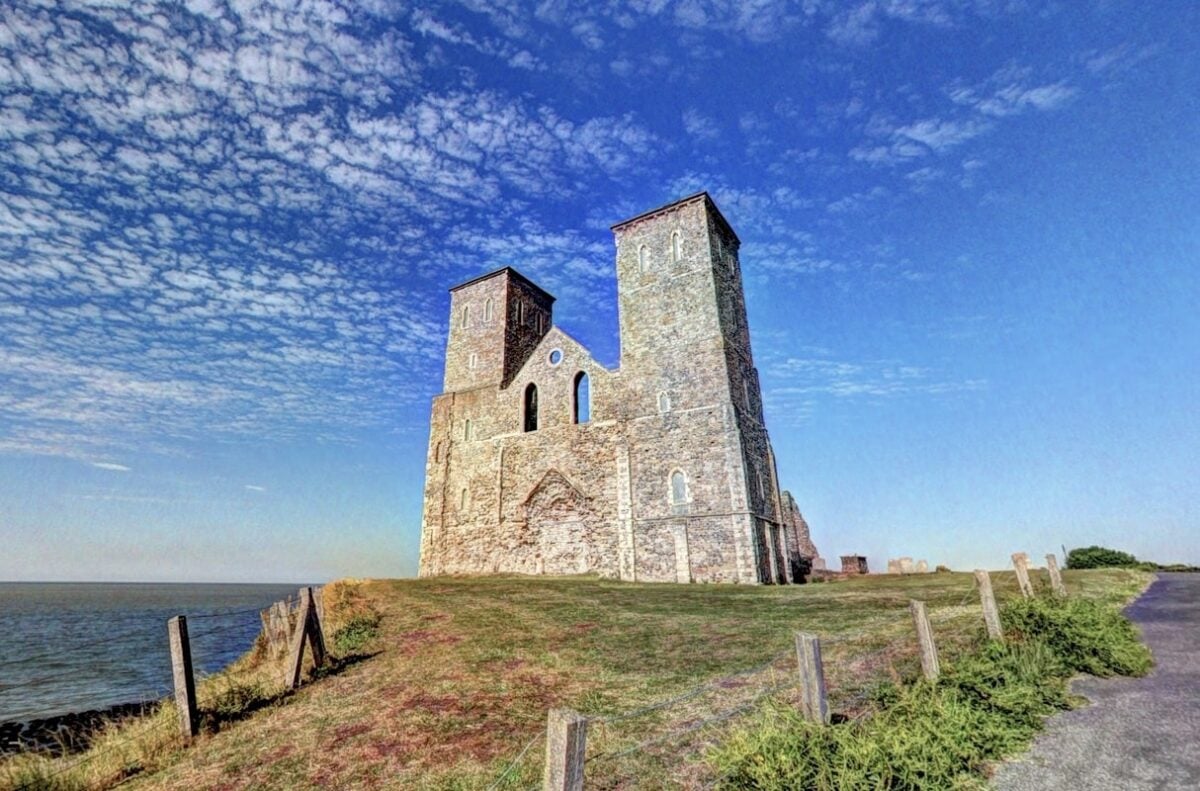Free partial eclipse viewing at Reculver Towers